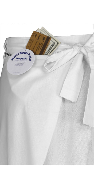 Blank White  Long Skirt for Tie-Dyeing 100% Cotton 4 Sizes