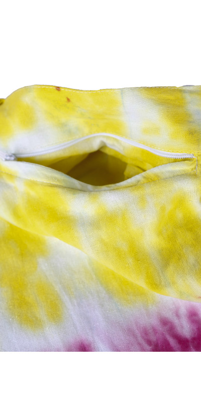 Multi Spiral Rainbow Tie Dye Wrap Skirt with Zip Pocket