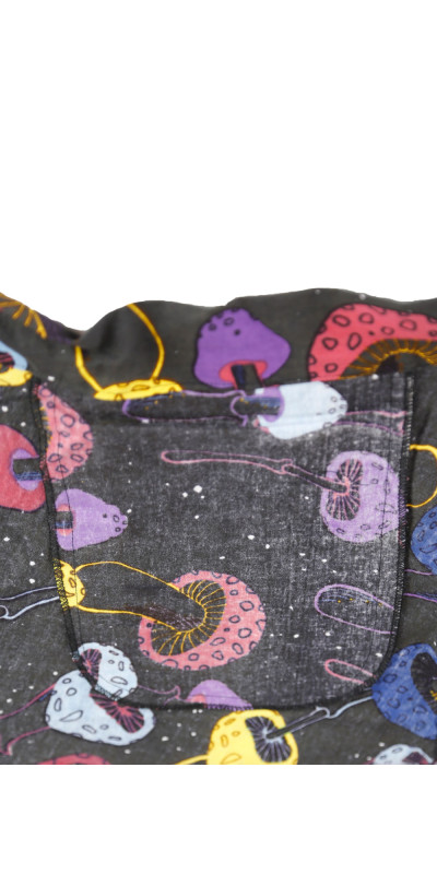 Magic Mushroom Wrap Skirt with Zip Pocket