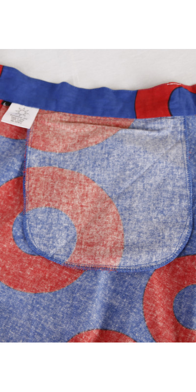 Donut Vibes Wrap Skirt with Zip Pocket