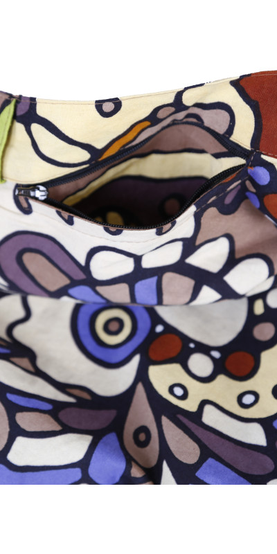 Plant Dream Short Wrap Skirt with Zip Pocket