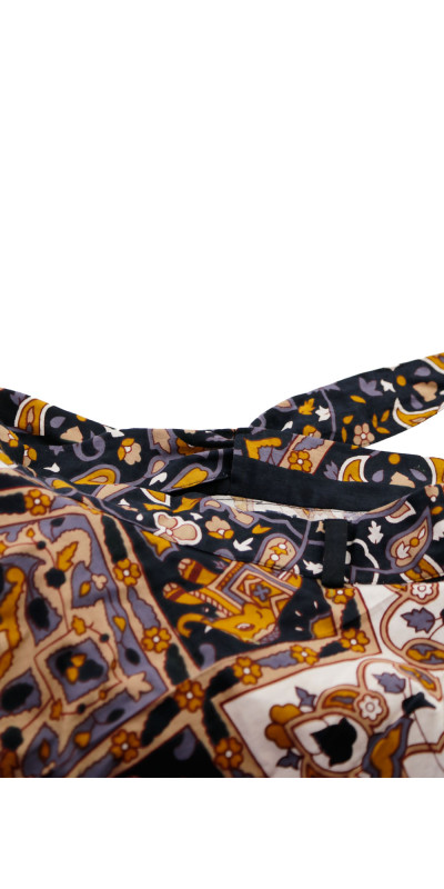 Dark Star Wrap Skirt with Zip Pocket