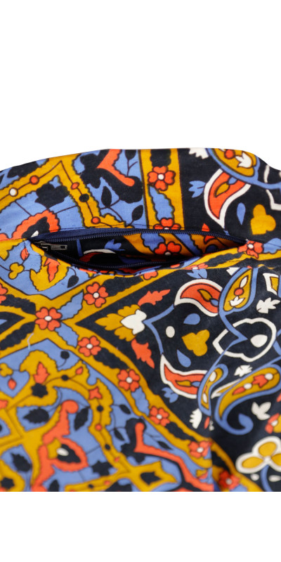 Earth Star Wrap Skirt with Zip Pocket