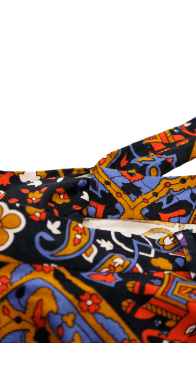 Earth Star Wrap Skirt with Zip Pocket