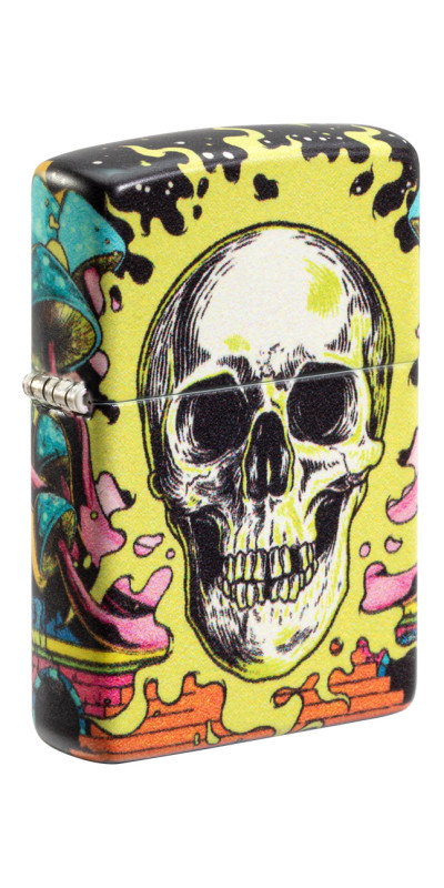 Glow In The Dark Skull Zippo Lighter