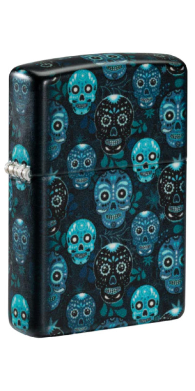 Glow In The Dark Sugar Skulls Zippo Lighter