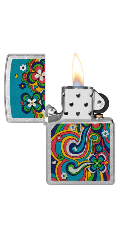 Flower Power Zippo Lighter
