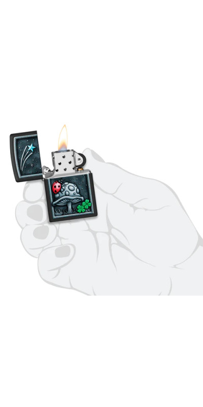 Lady Bug Mushroom Zippo Lighter