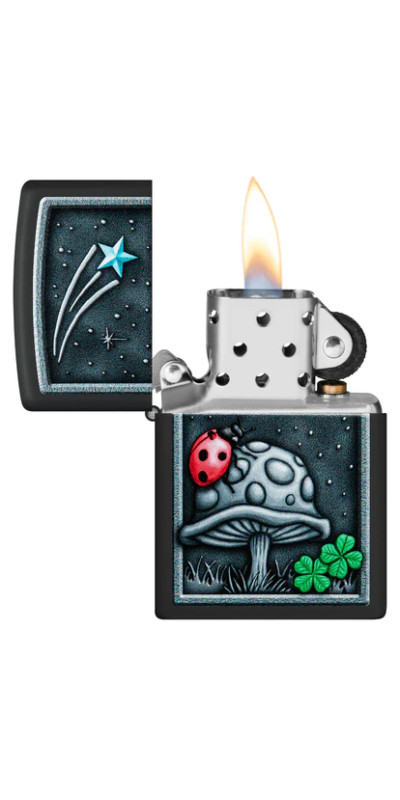 Lady Bug Mushroom Zippo Lighter