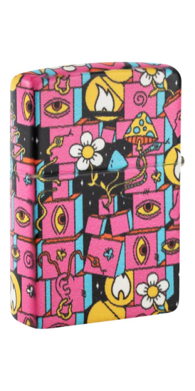 Glow In The Dark Hippie Zippo Lighter