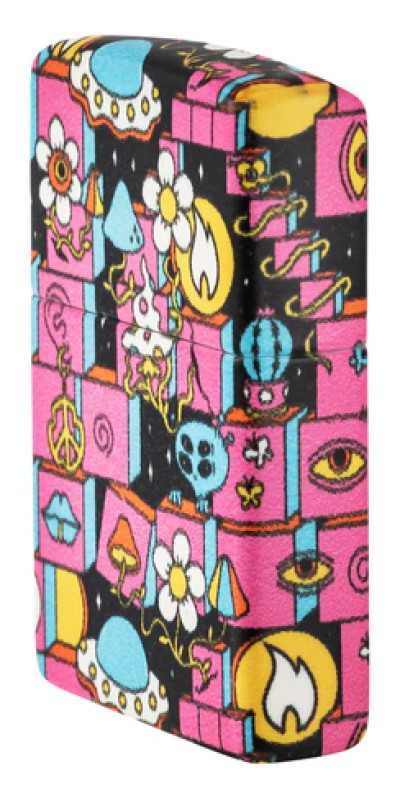 Glow In The Dark Hippie Zippo Lighter