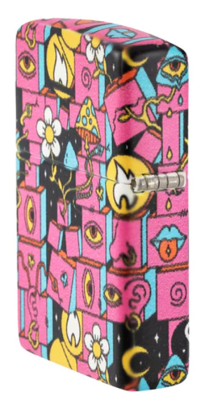 Glow In The Dark Hippie Zippo Lighter