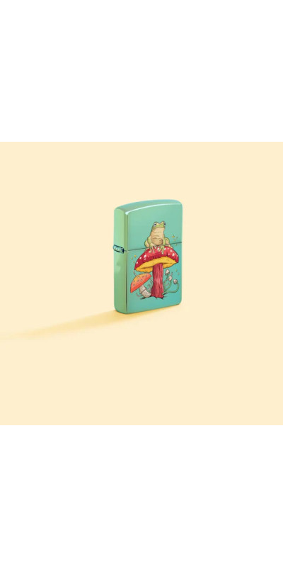 Frog On Mushroom Zippo Lighter