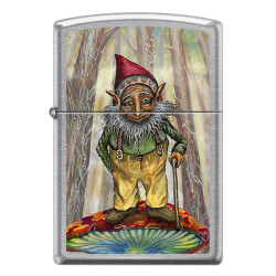 Grandpa Gnome Zippo Lighter Art by Mike DuBois