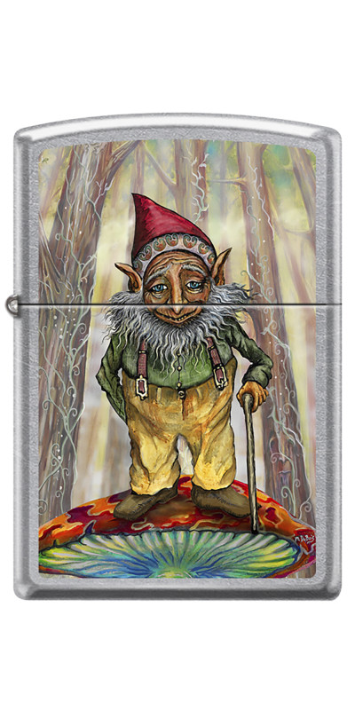 Grandpa Gnome Zippo Lighter Art by Mike DuBois