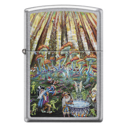 Mushroom Forest Zippo Lighter Art by Mike DuBois