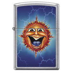 Happy Sun Zippo Lighter Art by Mike DuBois