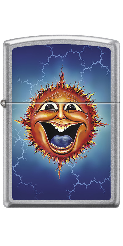 Happy Sun Zippo Lighter Art by Mike DuBois