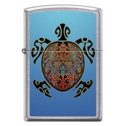 Turtle Zippo Lighter Art by Mike DuBois