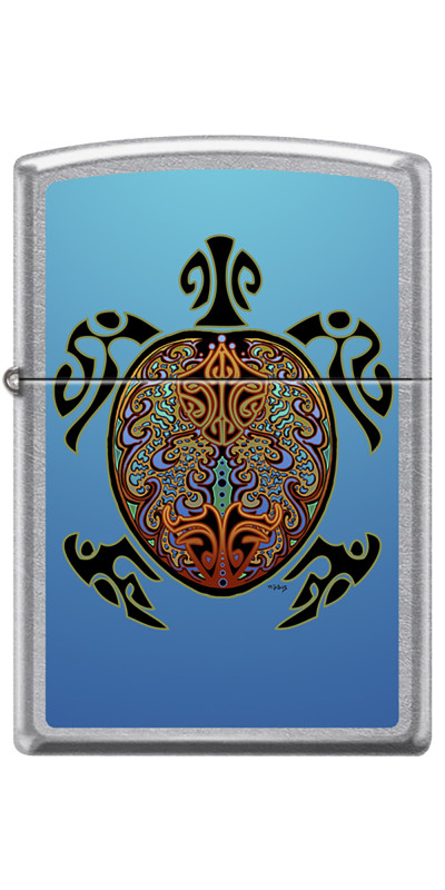 Turtle Zippo Lighter Art by Mike DuBois