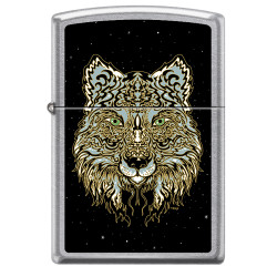 Wolf Zippo Lighter Art by Mike DuBois