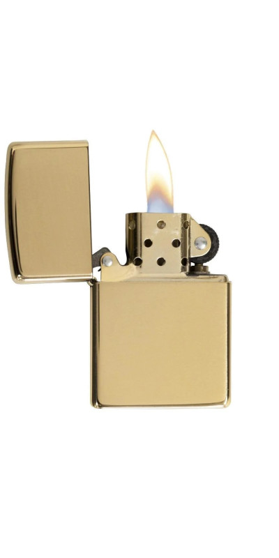 High Polish Brass  Zippo Lighter