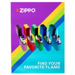 Zippo Medium Poster Flame Options 18x27 Inches