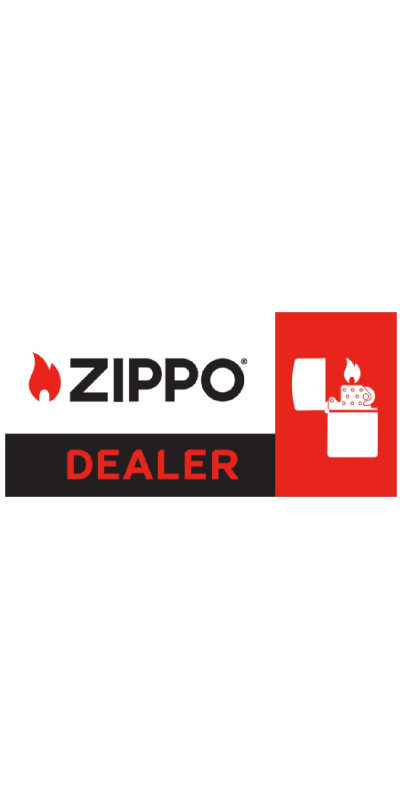 Zippo Dealer Window Cling 10x4 inches Red
