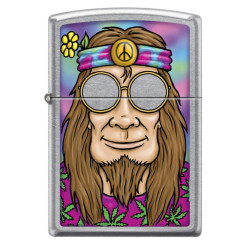 Hippie Guy  Zippo Lighter