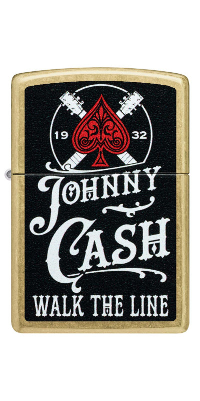 Johnny Cash Zippo Lighter Fire