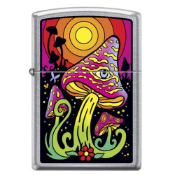 Mushroom Sunset Zippo Lighter