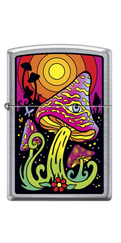 Mushroom Sunset Zippo Lighter