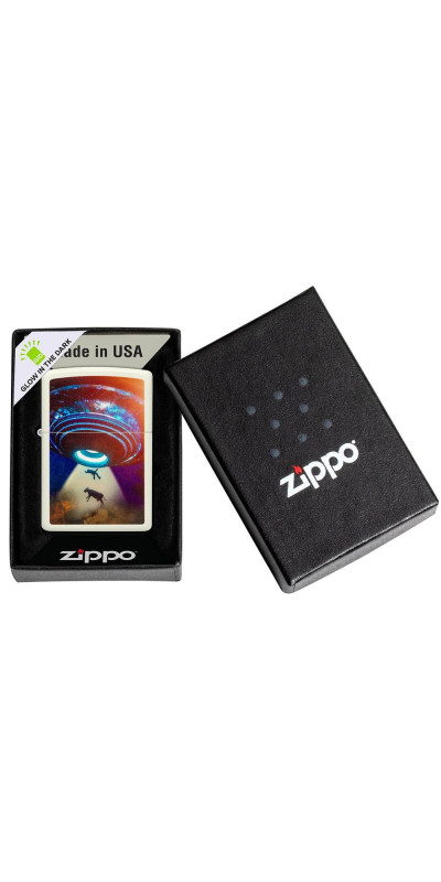 Glow In The Dark UFO Zippo Lighter
