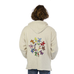 Grateful Dead Baja Pull Over Hoodie Natural Circle Bear