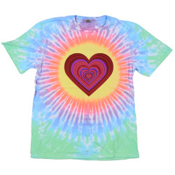 Heart Tie Dyed T-Shirt