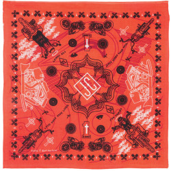 Zest For Life Christian Biker Bandana Orange *CLEARANCE*