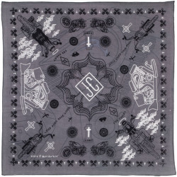 Zest For Life Christian Biker Bandana Grey *CLEARANCE*