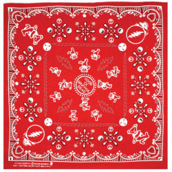 Good Ol' Grateful Dead Bandana Red 22x22