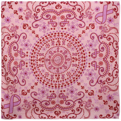 Pink Ribbon Bandana 22x22 *CLEARANCE*