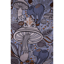 Shroom Teacher Grey Tapestry