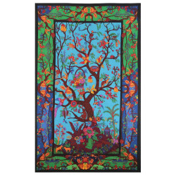3D Colorful Tree Of Life Tapestry - Art by Chris Pinkerton