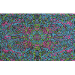 3D Psychedelic Liquid E Tapestry - Art by Chris Pinkerton