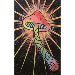 Space Mushroom Tapestry - Art by Taylar McRee