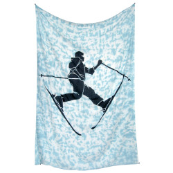 Zest For Life Freestyle Skier Tie Dye Tapestry 52x80"