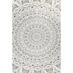 Zest For Life Tropical Mandala Tapestry 52x80" Brown