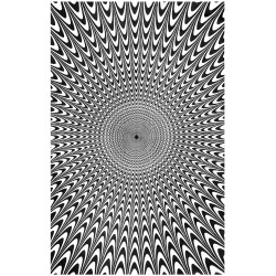 Zest For Life Electric Vibrations Tapestry 52x80" Black