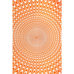 Zest For Life Electric Vibrations Tapestry 52x80" Orange