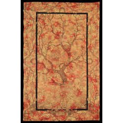 Zest For Life Tie Dye Tree Of Life Tapestry 52x80" Orange - Artwork by Chris Pinkerton