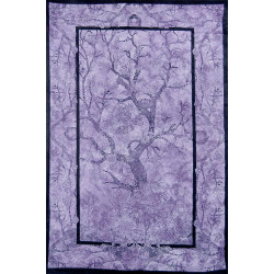 Zest For Life Tie Dye Tree Of Life Tapestry 52x80" Purple - Artwork by Chris Pinkerton