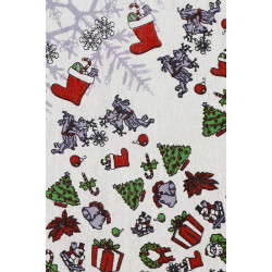 Zest For Life Christmas Mandala Tapestry 52x80" - Artwork by Dina June Toomey *CLEARANCE*